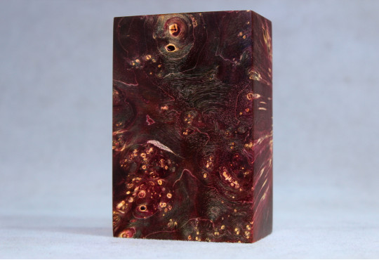 Stabilized Maple Burl Wood Mod Block